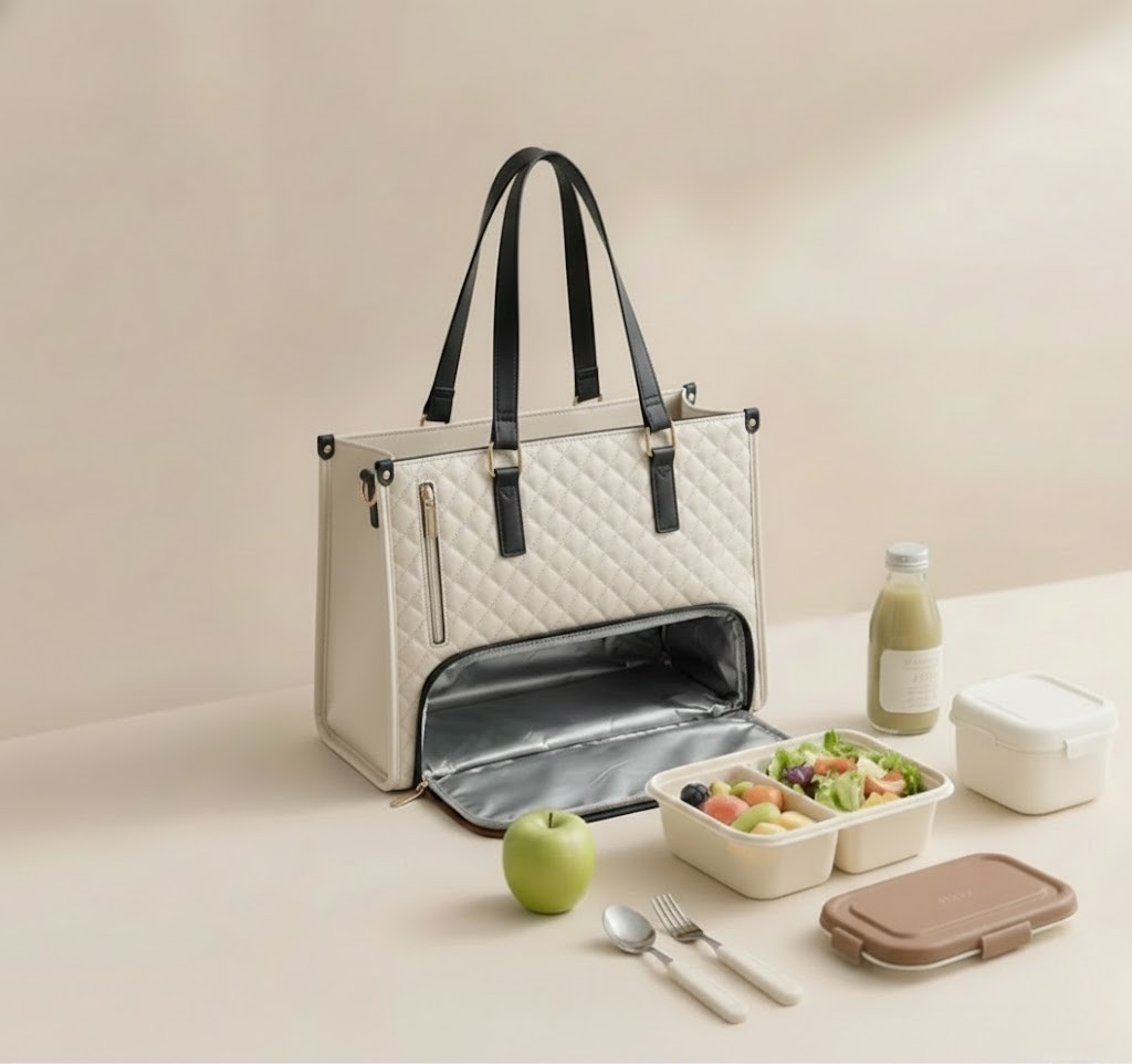 Thermische Lunch-Tasche – Khaki und Schwarz