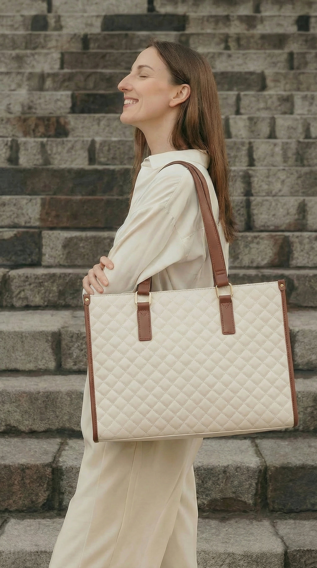 Thermische Lunch-Tasche – Khaki und Braun