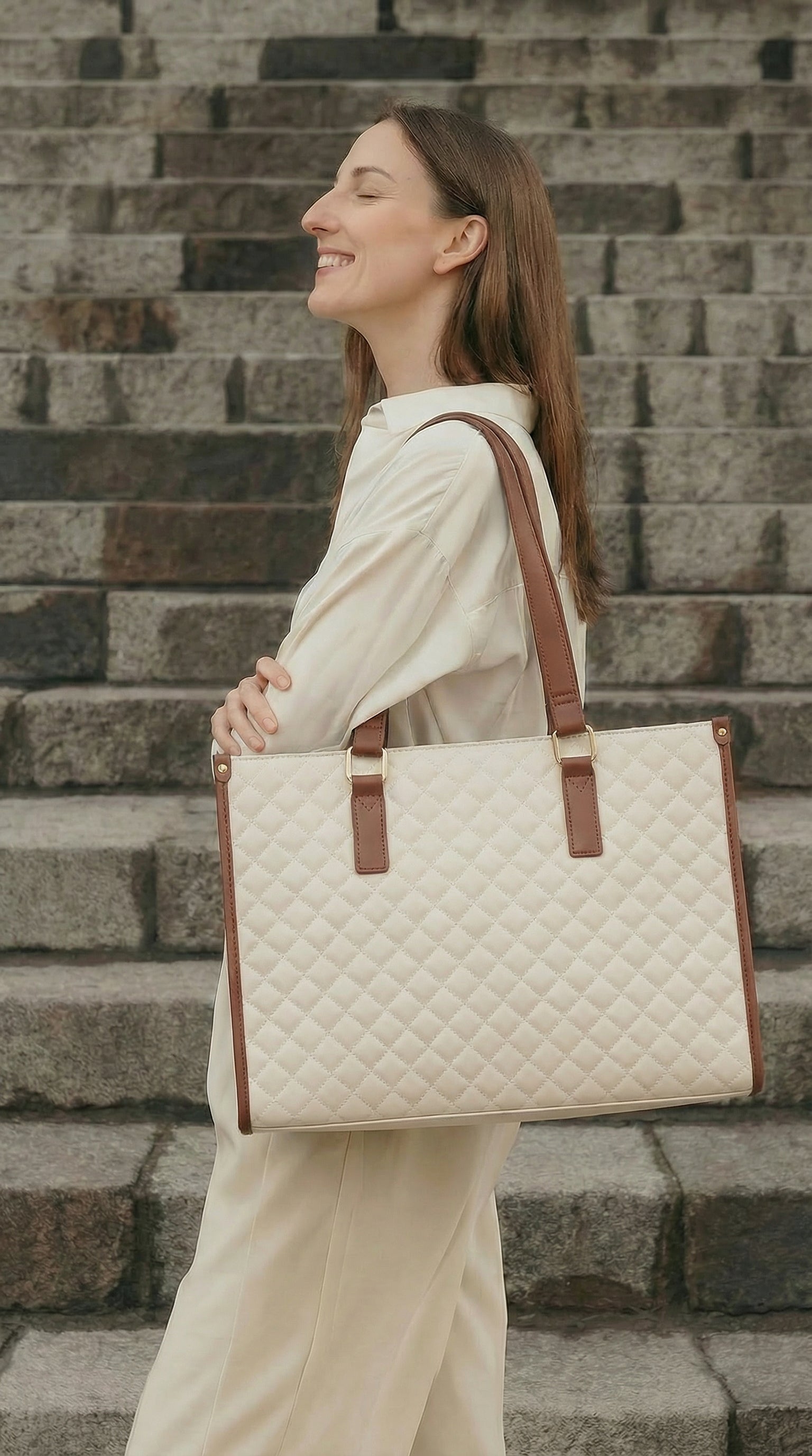 Thermische Lunch-Tasche – Khaki und Braun